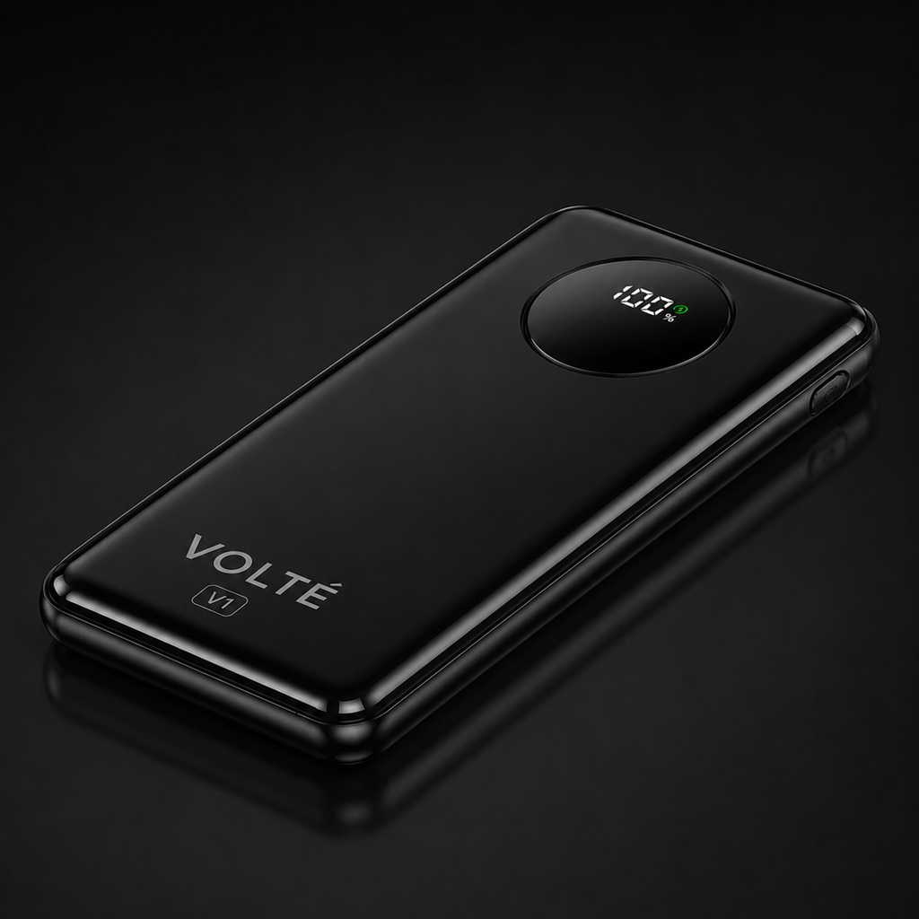 VOLTÉ (V1) 10,000mAh Power Bank with 4 Built-In Cables
